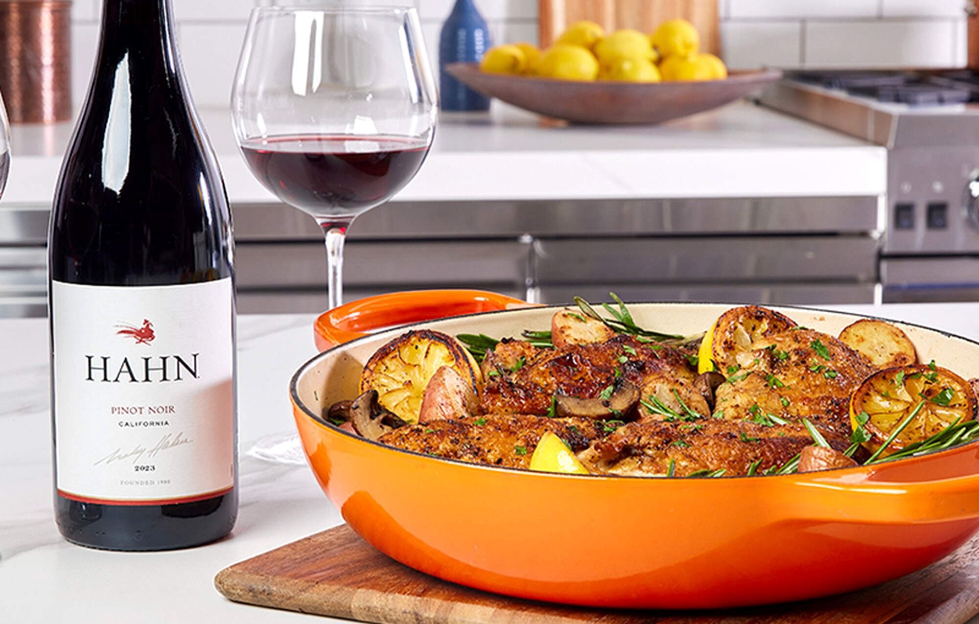 Han Winery Rosemary chicken Recipe and Pairing