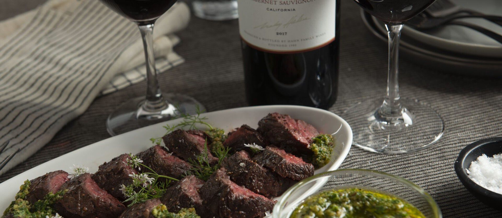 Hanger Steak with Salsa Verde