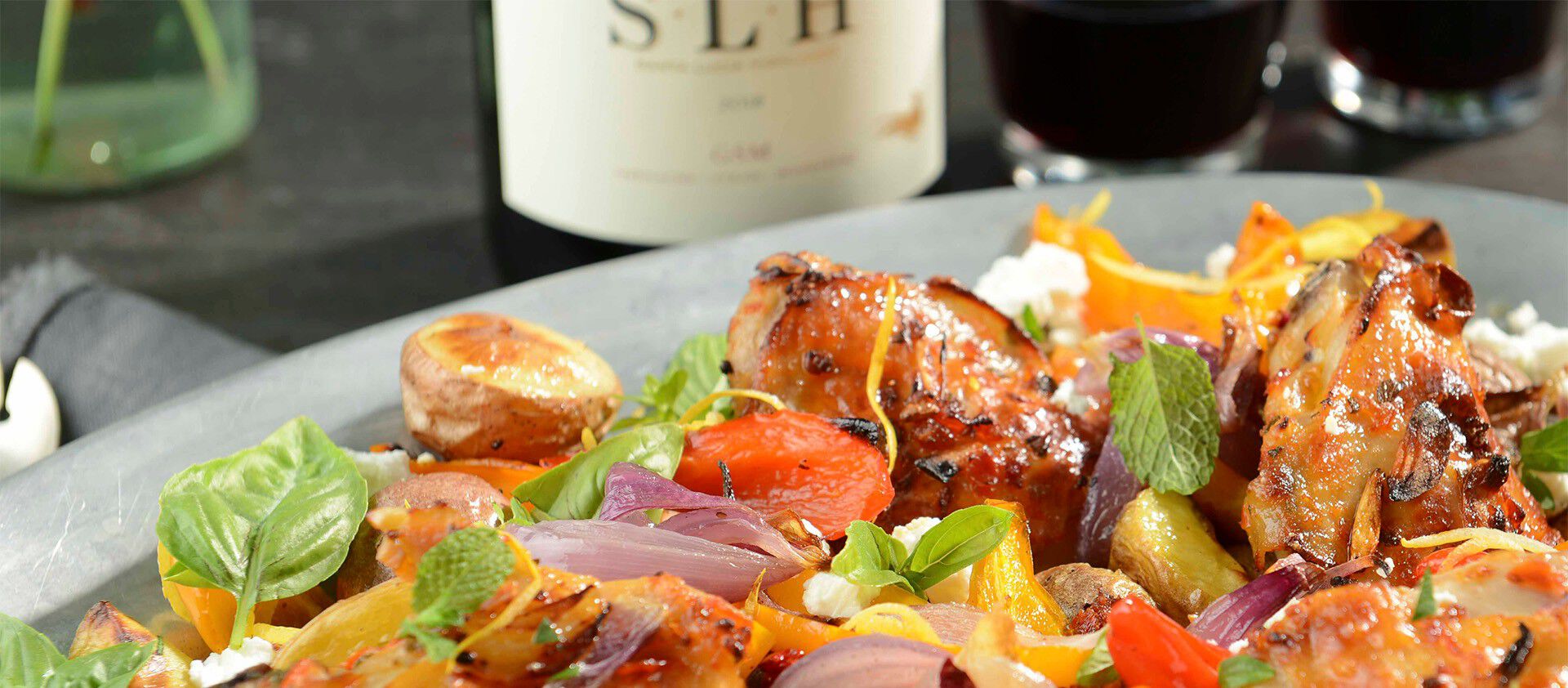Mediterranean Chicken Sheet Pan Dinner